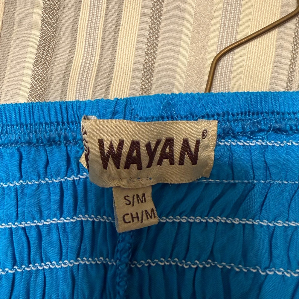 Women's Blue Wide Leg Pants